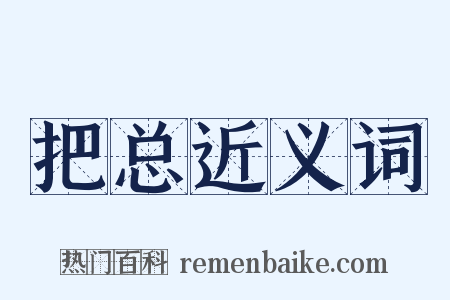 把总近义词是什么意思的图片